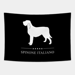 Spinone Italiano Dog White Silhouette Tapestry