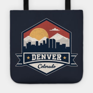 Denver Colorado Skyline Silhouette - The Mile High City Tote