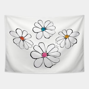 Charming Daisy Doodles: Perfect Gifts for April Birthdays and Mother's Day Tapestry