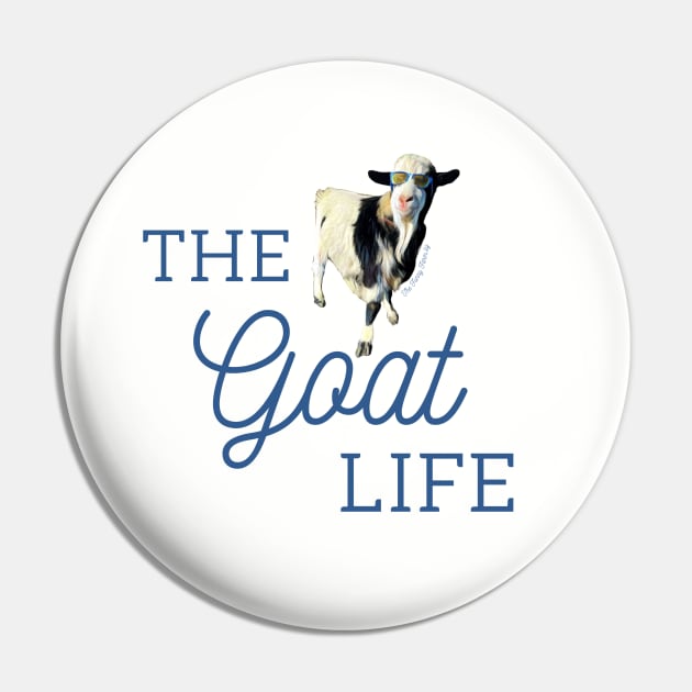 Live the GOAT Life LIke Pinkerton at the Funny Farmily Pin by The Farm.ily