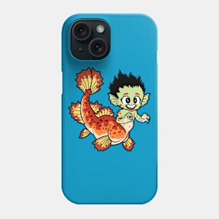 Crimson Pond Dragon Phone Case