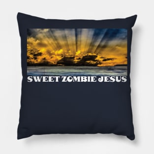 sweet zombie jesus Pillow