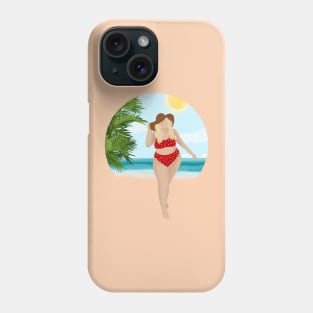 Girl On The Beach 3 Phone Case