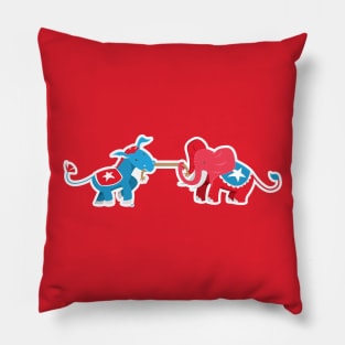 The Electoral Games (Red) Pillow