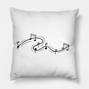 Melody musical notes Pillow