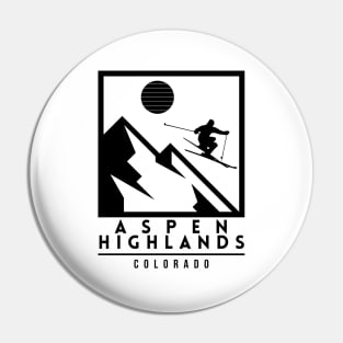 Aspen Highlands Colorado United States ski Pin