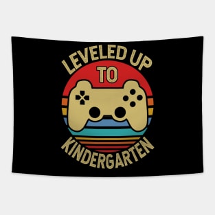 leveled up to kindergarten teacher gift Tapestry