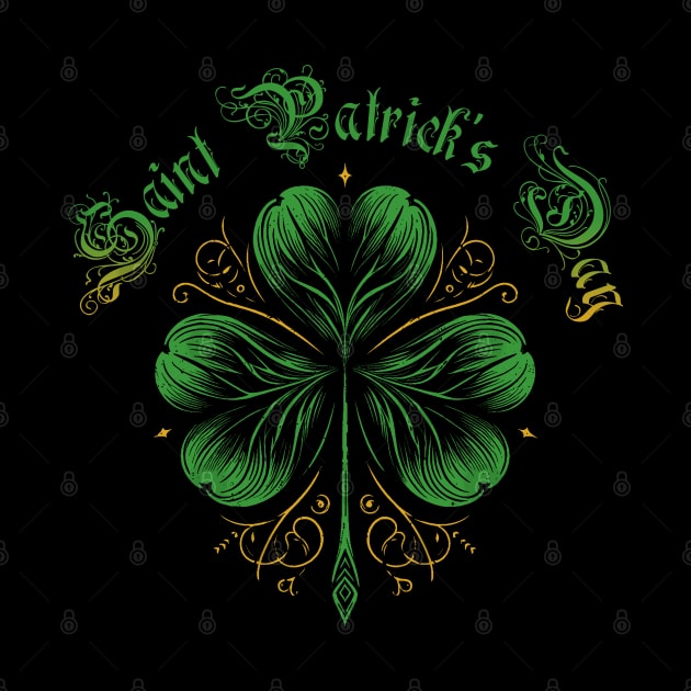 Stylish Saint Patrick's Day Clover Leaf by MetalByte