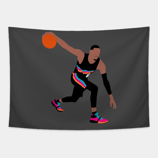 Dejounte Murray Fiesta Tapestry by xRatTrapTeesx