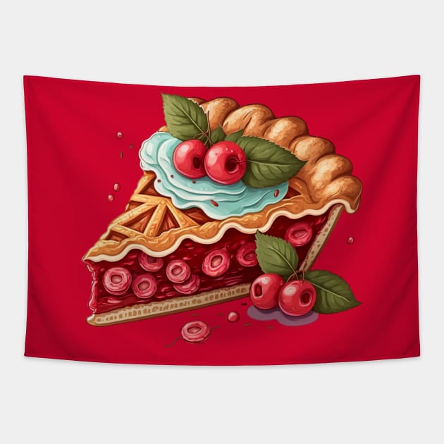 Cottagecore Cherry Pie Tapestry by UnrealArtDude