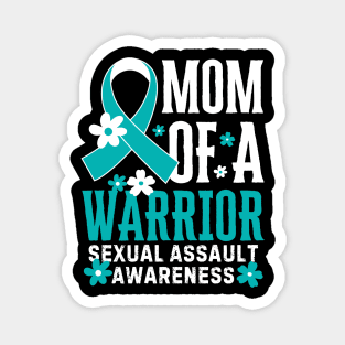 Mom Of A Warrior Sexual Assault Awareness Magnet