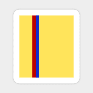 Barcelona Yellow, Red and Blue Bar Stripe Away 1984 - 89 Magnet