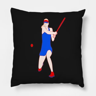 TENNIS PLAYER GIRL Pillow