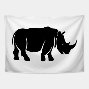 Rhino Silhouette Tapestry