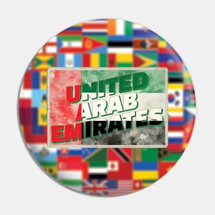 United Arab Emirates vintage style retro souvenir Pin