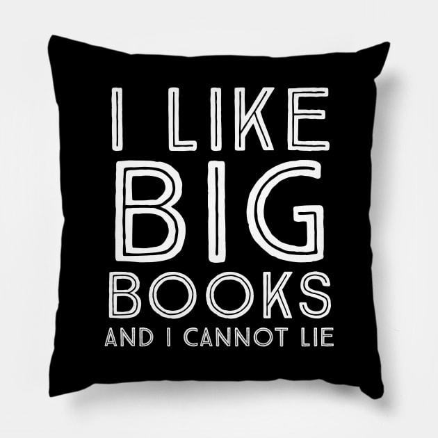 I like big books and I cannot lie Pillow by evokearo