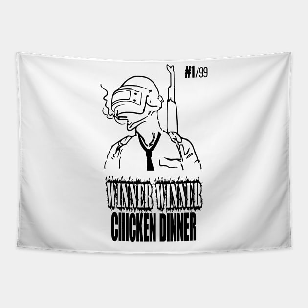 winner winner T_shirt Tapestry by Egy Zero