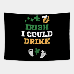 Irish Pregnancy St Patricks Day Drink Mom Tapestry