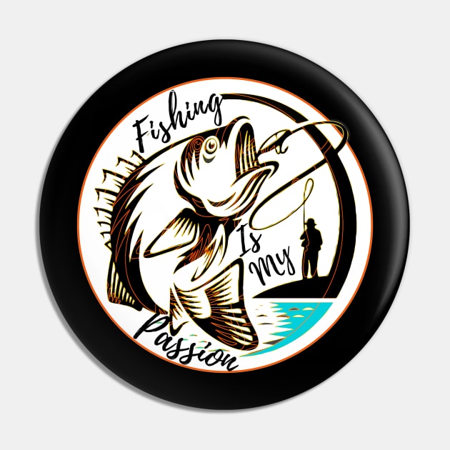 fishing is my passion Pin by UMF - Fwo Faces Frog