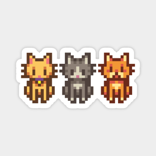 Pixel Cats Magnet