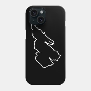 Salt Spring Island Simple Silhouette in Solid Black - Simple and Classic - Salt Spring Island Phone Case