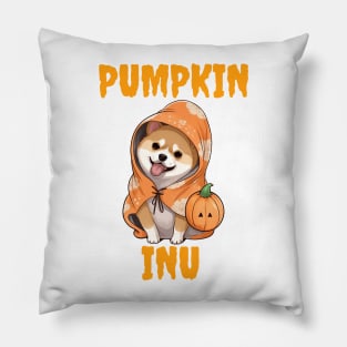 Pumpkin Shiba Inu Halloween Design Pillow