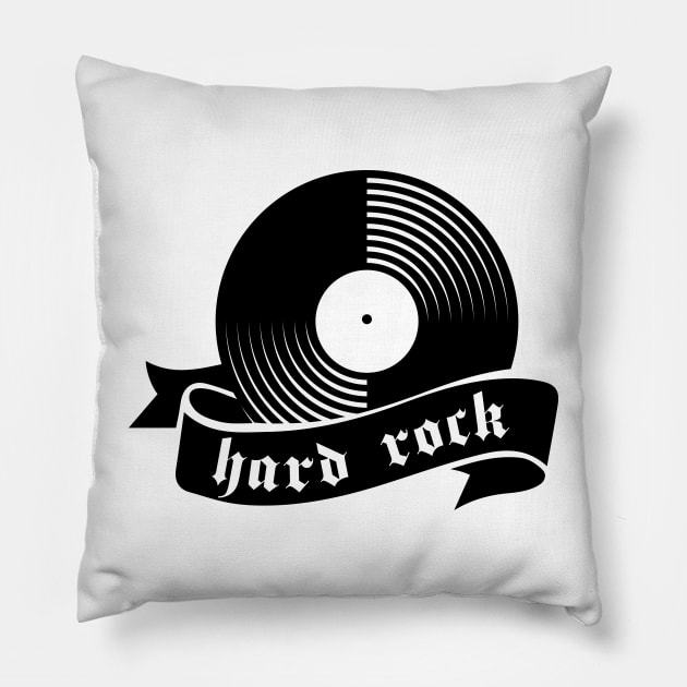 hard rock logo Pillow by lkn