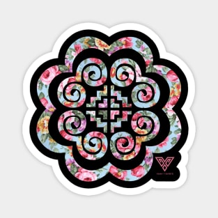 Hmong Floral Magnet