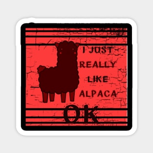 Funny Llama Alpaca Magnet