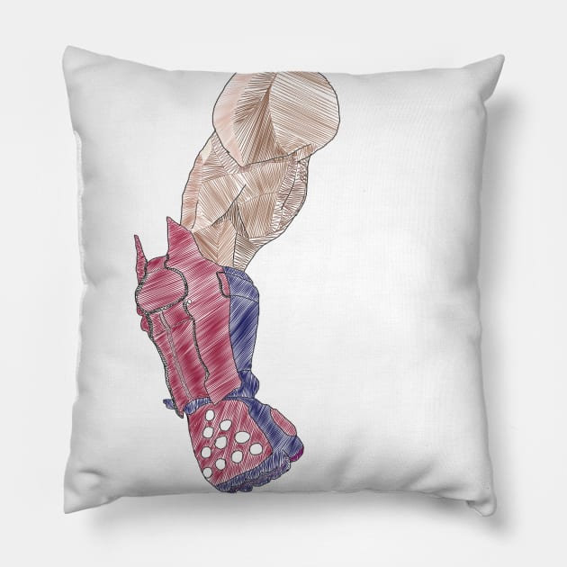 Jin Kazama Pillow by Muhriddin