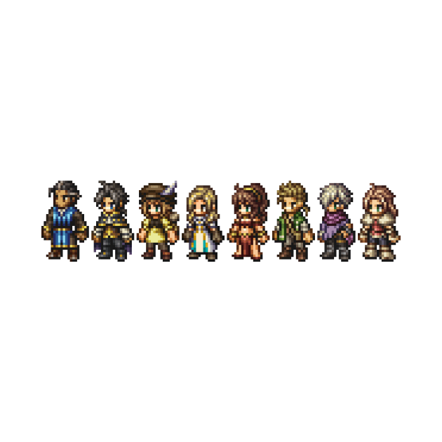 Octopath Travelers by SpriteGuy95