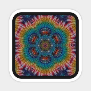 Psychedelic Kaleidoscopic Multi-Color Mandala Number 1 Magnet