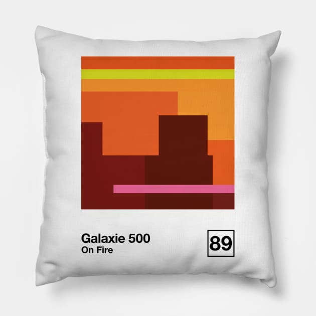 On Fire / Minimalist Graphic Artwork Design Pillow by saudade