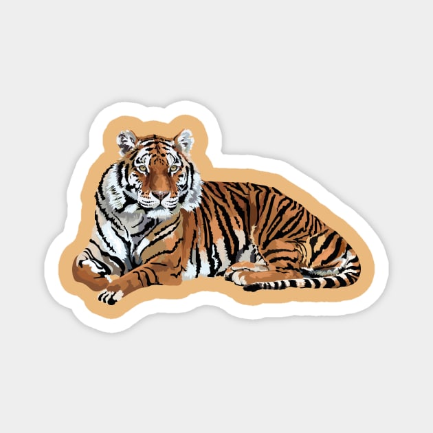 Tiger King Magnet by AnnalisaCaroline