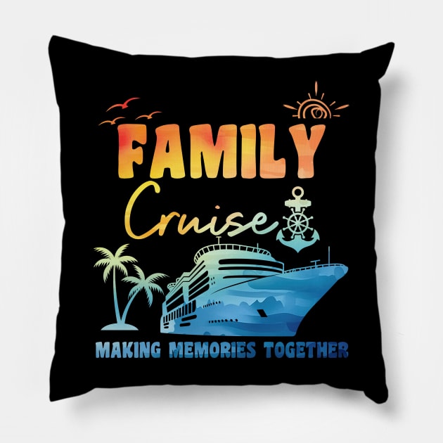 Family Cruise Pillow by Xtian Dela ✅