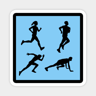 Running Figures - Cool design Magnet