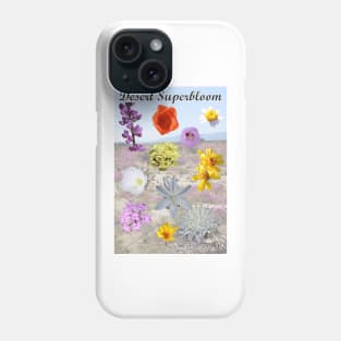 California Desert Wildflower Superbloom Phone Case