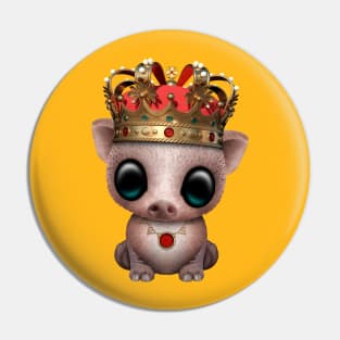 Cute Royal Pig Wearing Crown Pin