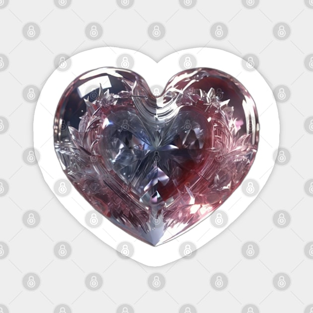 Crystal heart Magnet by Happy_Gl