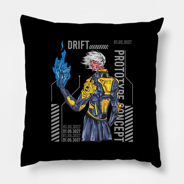 Cyberpunk Prototype Pillow by Firts King