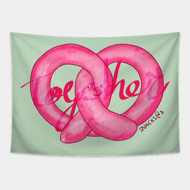 Pretzel Together Tapestry by Snacks At 3