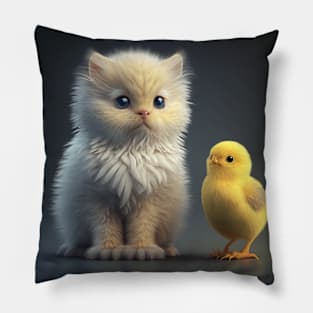 Cuteness Overload - Chick - Kitten Pillow
