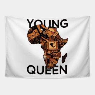 Young Queen Africa Tapestry