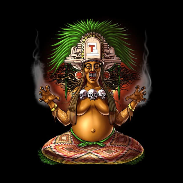 Aztec Mythology Deity Cihuateteo by underheaven