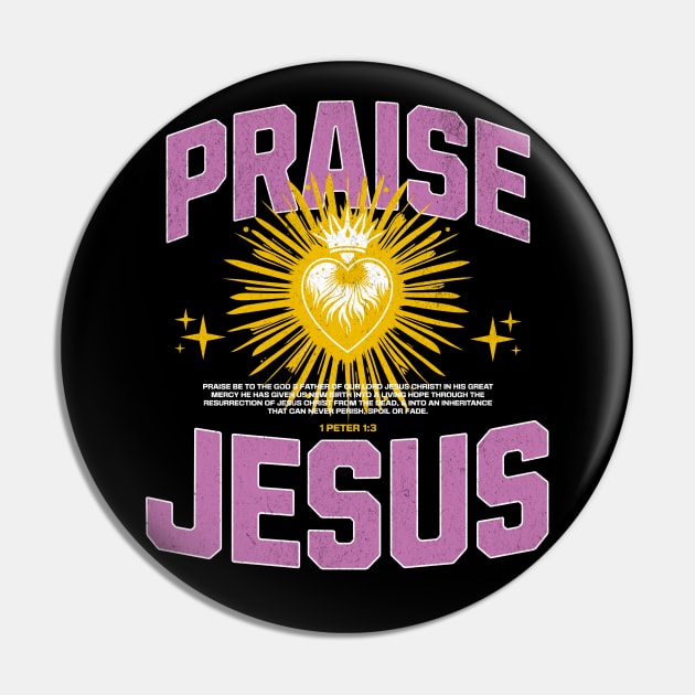 Praise Jesus Pin by Church Store