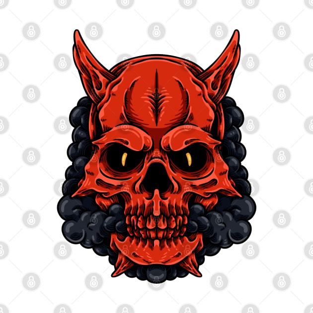 Demon Skull by andhiika