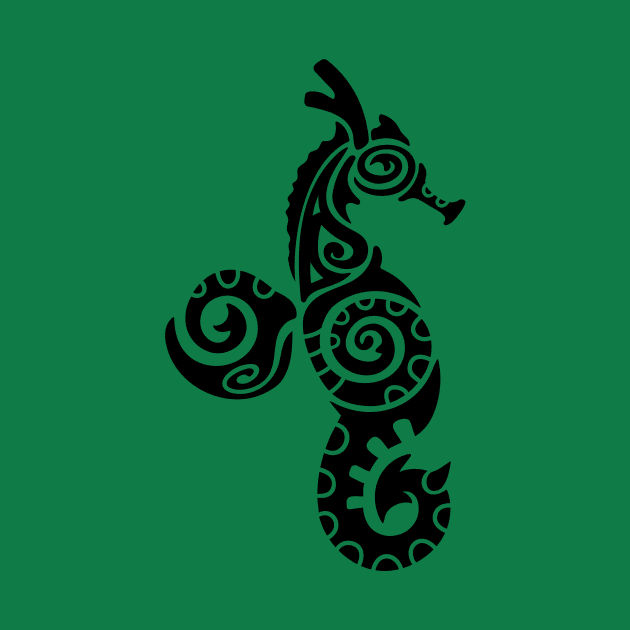 Tribal Seahorse by ItsLydi