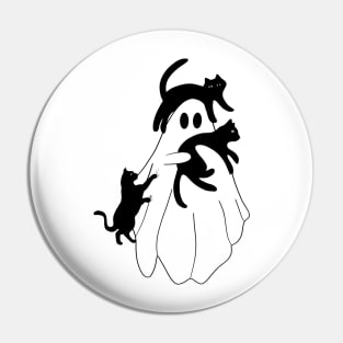 Black Cat Ghost Pin