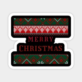 Merry Christmas -Ugly Christmas sweater Magnet