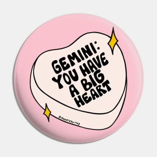 Gemini Conversation Heart Pin